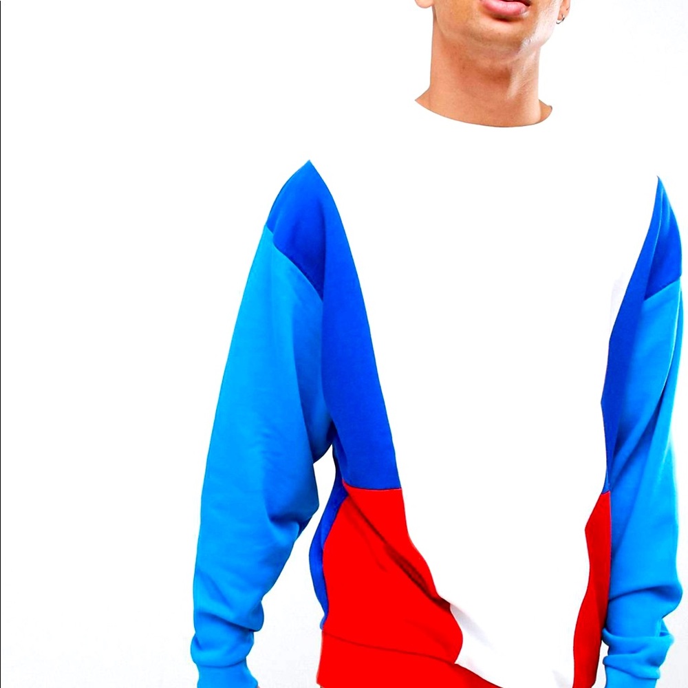 ASOS DESIGN Oversized ColorBlock Sweatshirt - M